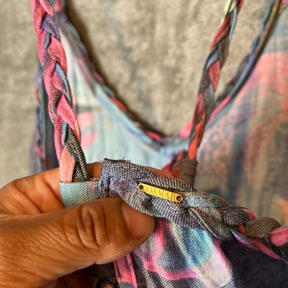 BOAMAR Anthropologie Miranda Dress in Watercolor Vibes Size‎ Medium Resort Beach - Picture 5 of 8